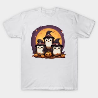 Cute Halloween Penguins T-Shirt